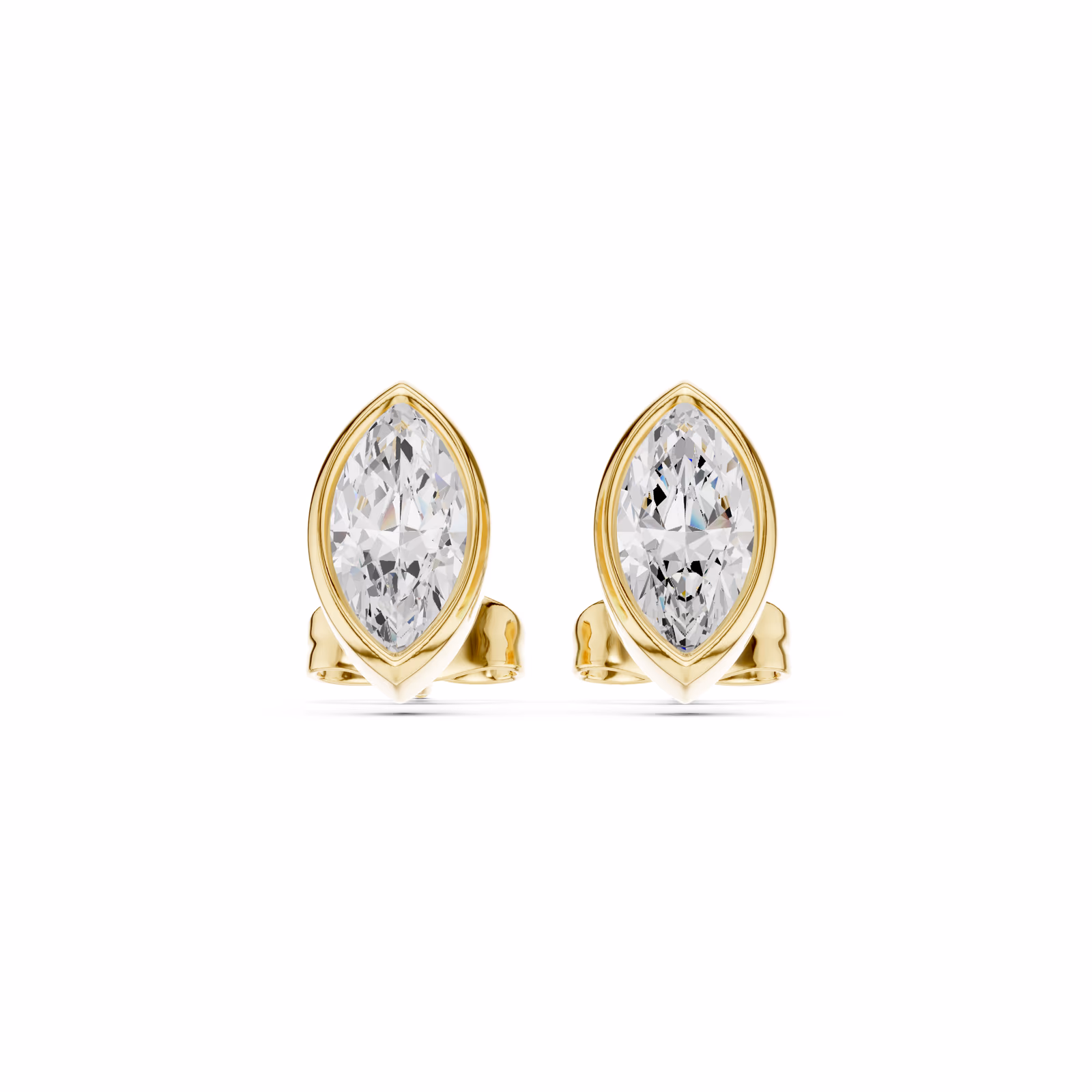 Margaux Bezel Stud Marquise