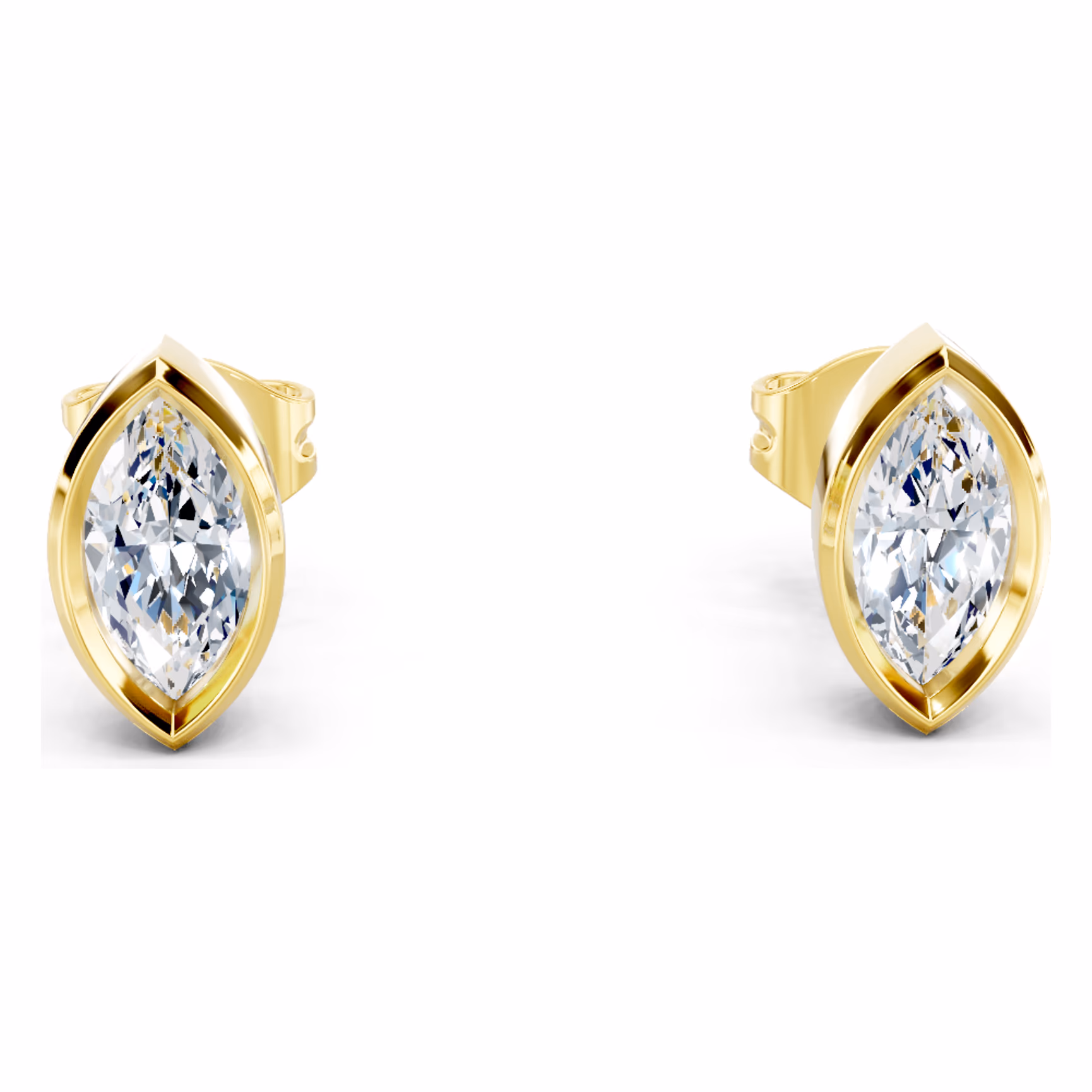 Margaux Bezel Stud Marquise