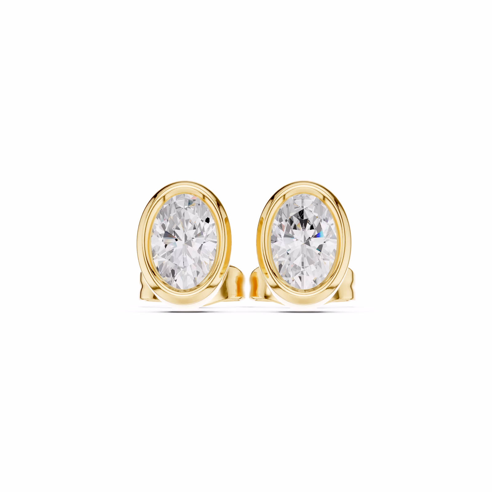 Margaux Bezel Stud Oval