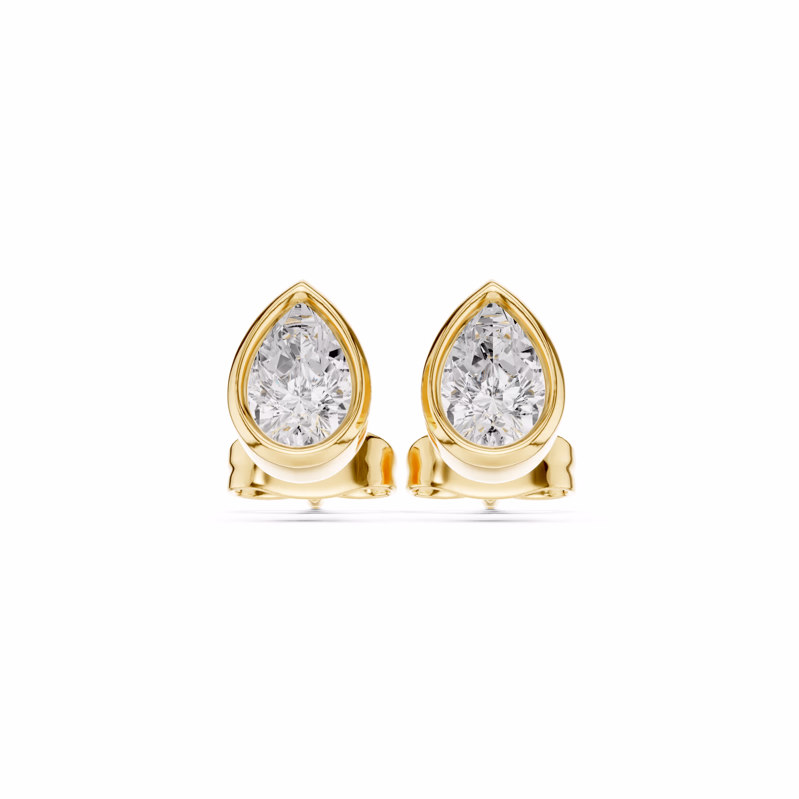 Margaux Bezel Stud Pear