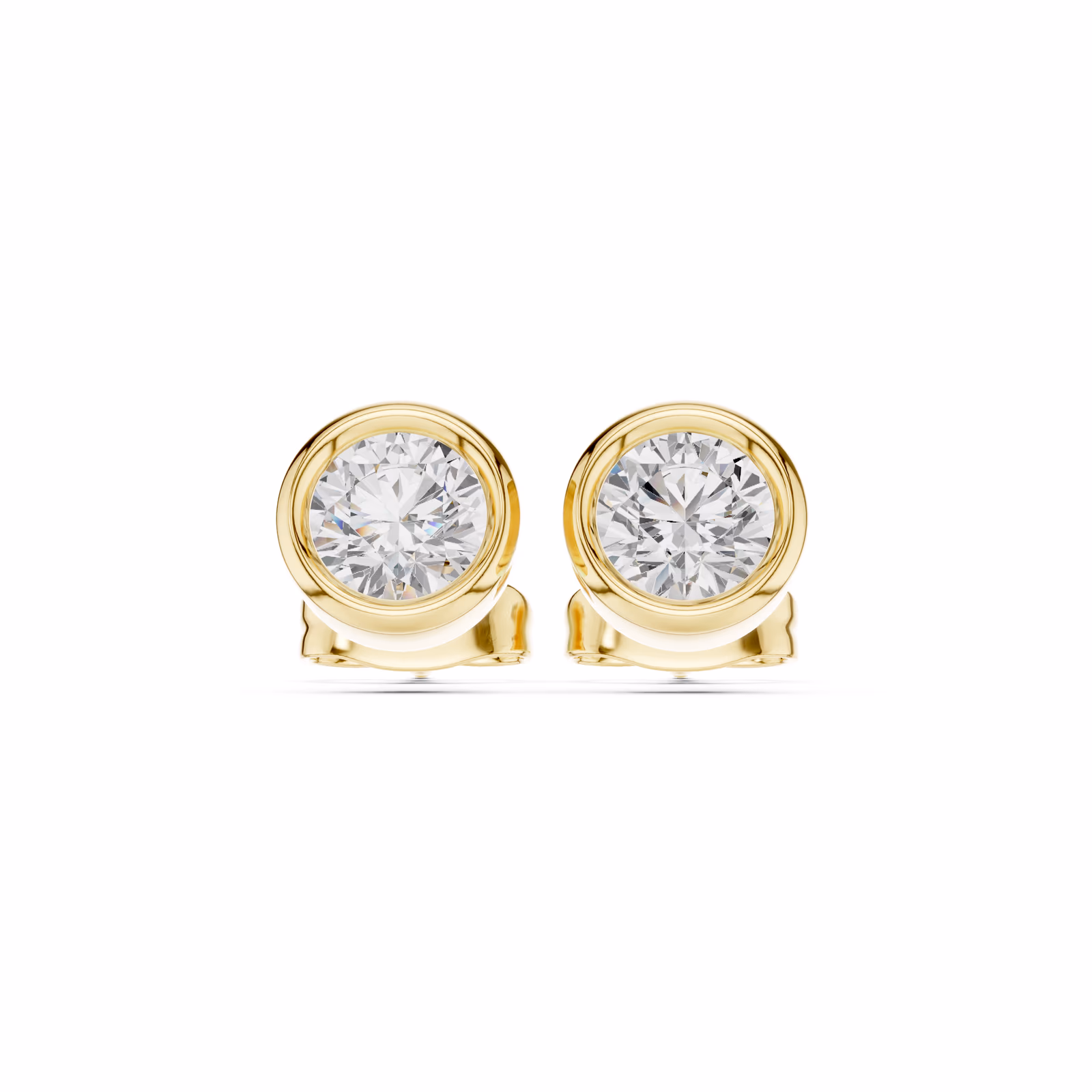 Margaux Bezel Stud Round