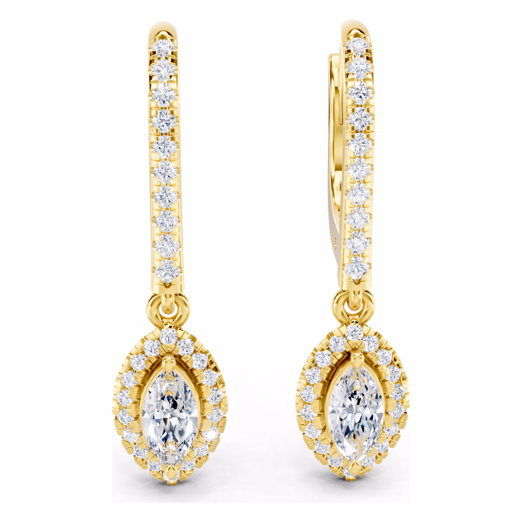 Lumière Trinity Three Stone Marquise Studs
