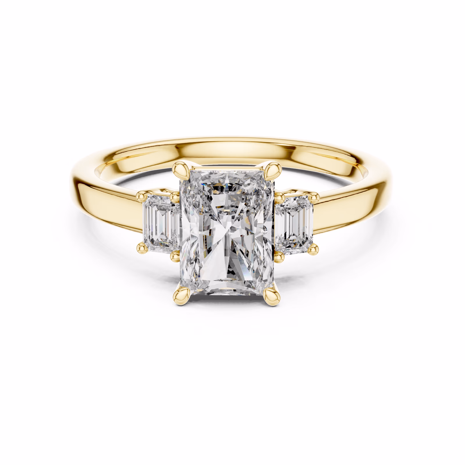 Trinity Solstice Three Stone Radiant
