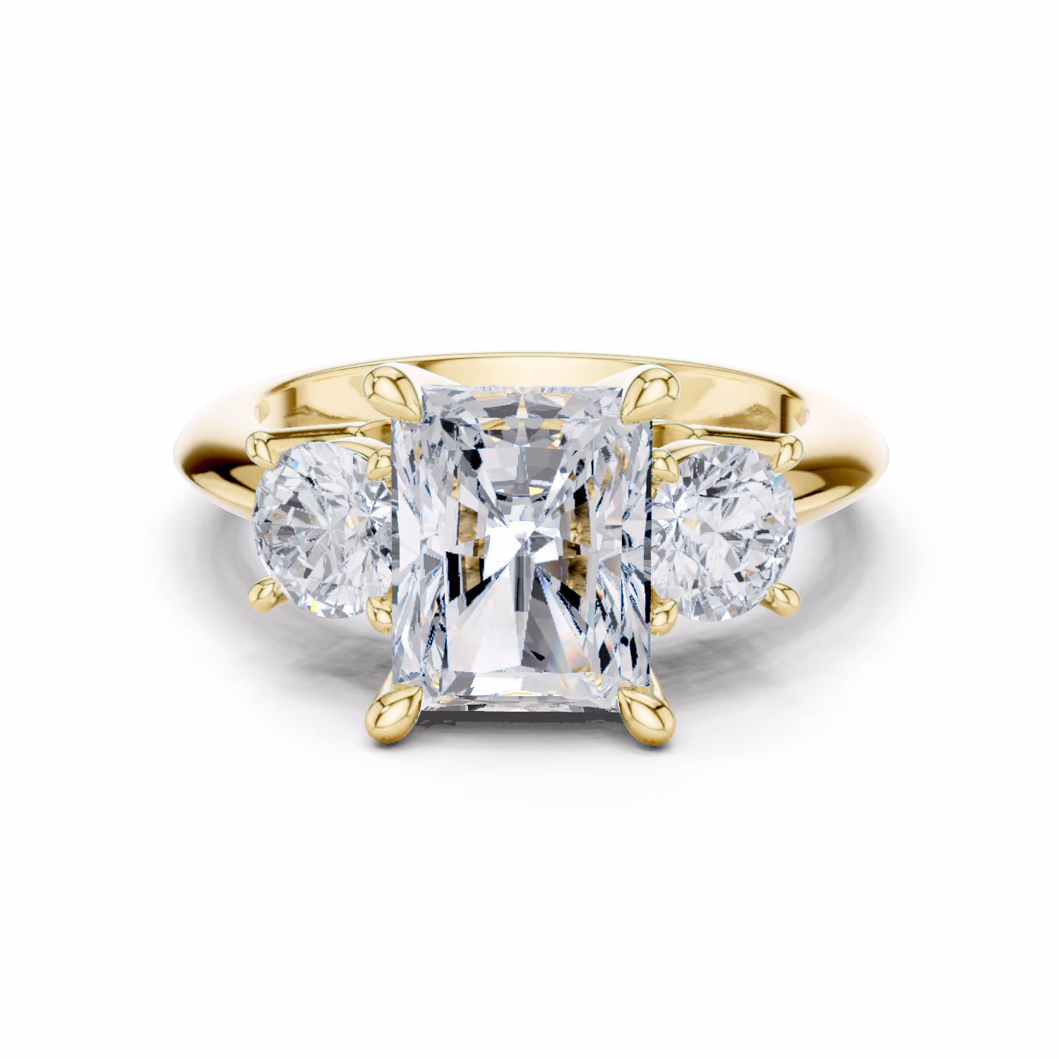 Trinity Solstice Statement Three Stone Radiant