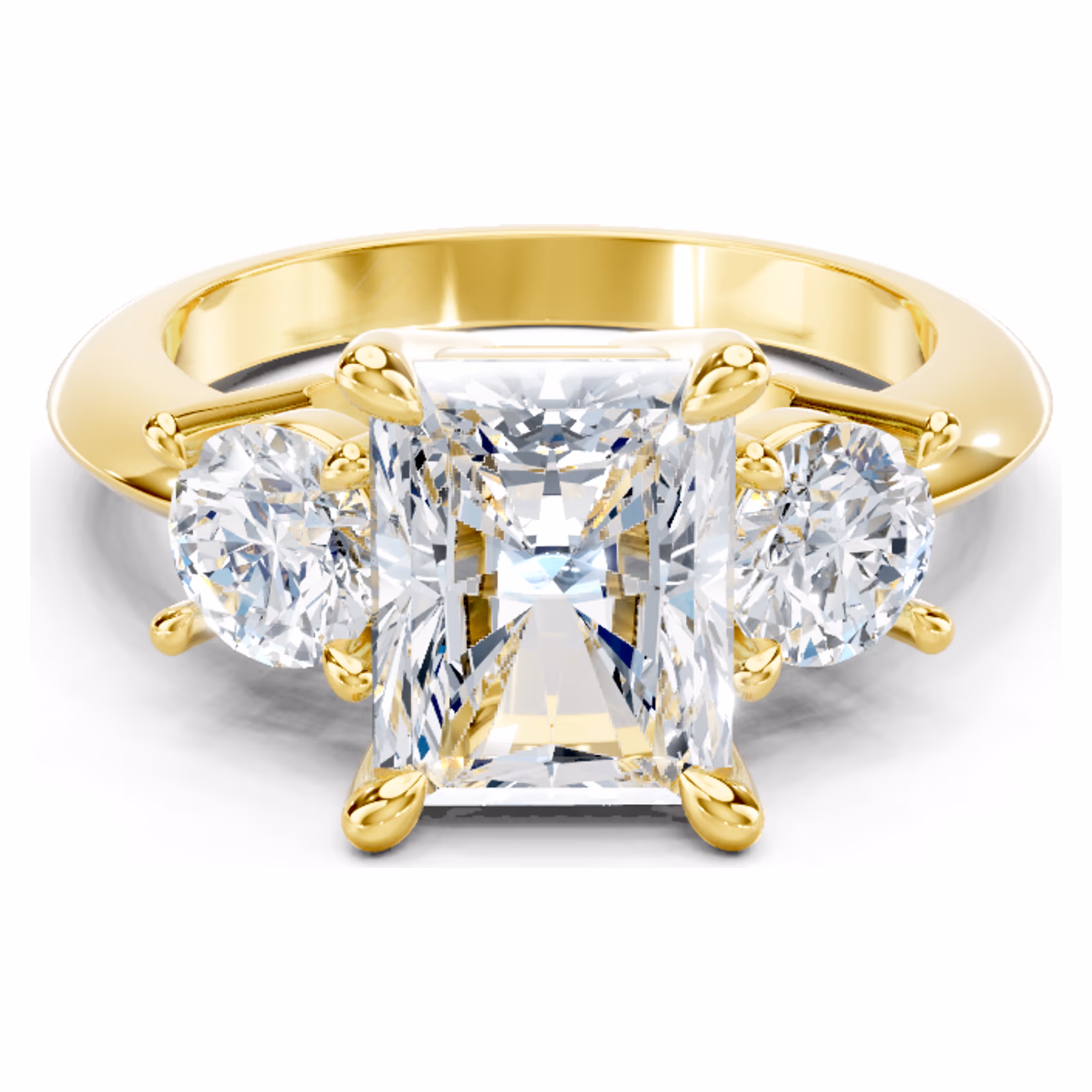 Trinity Solstice Statement Three Stone Radiant