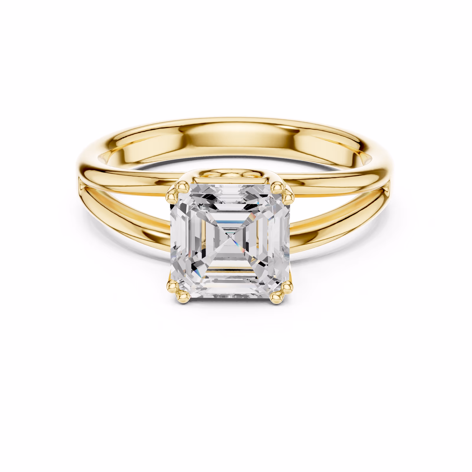 Solène Cathedral Solitaire Asscher