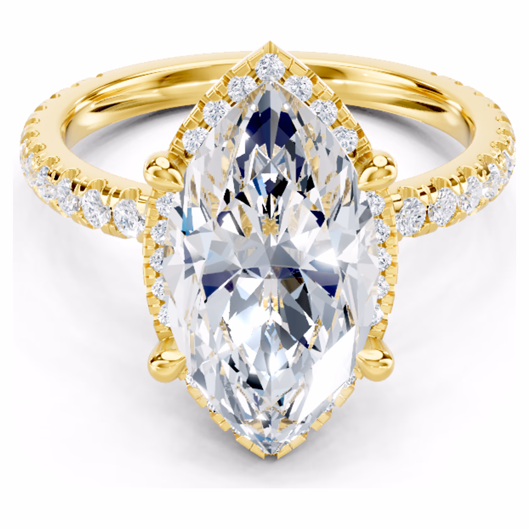 Sonnet Hidden Halo Marquise