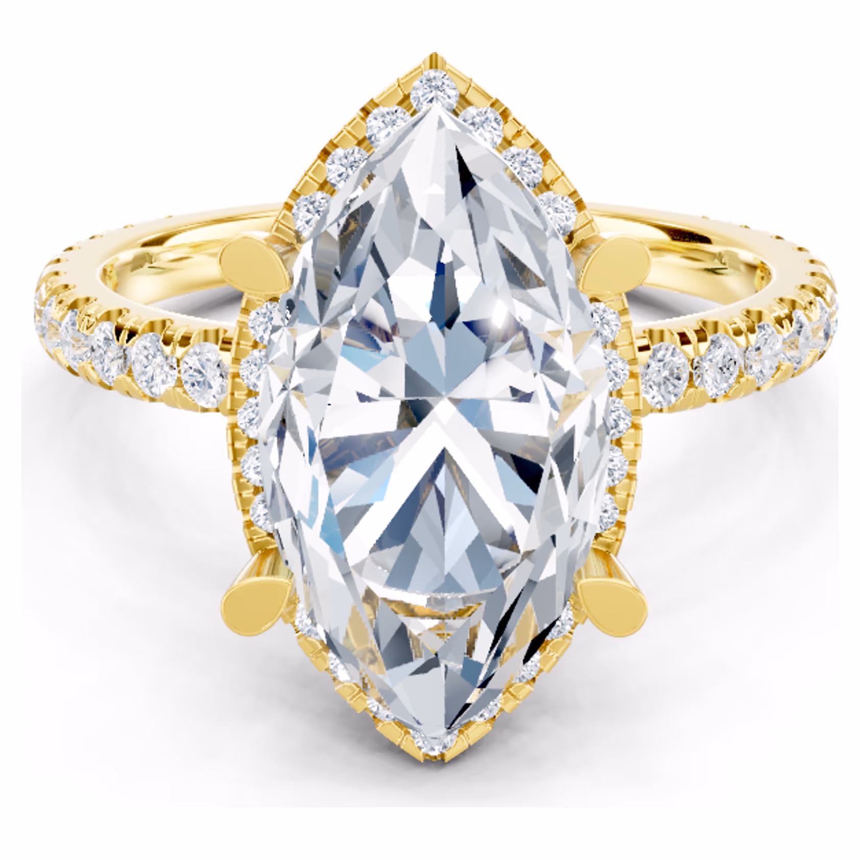 Sonnet Hidden Halo Marquise