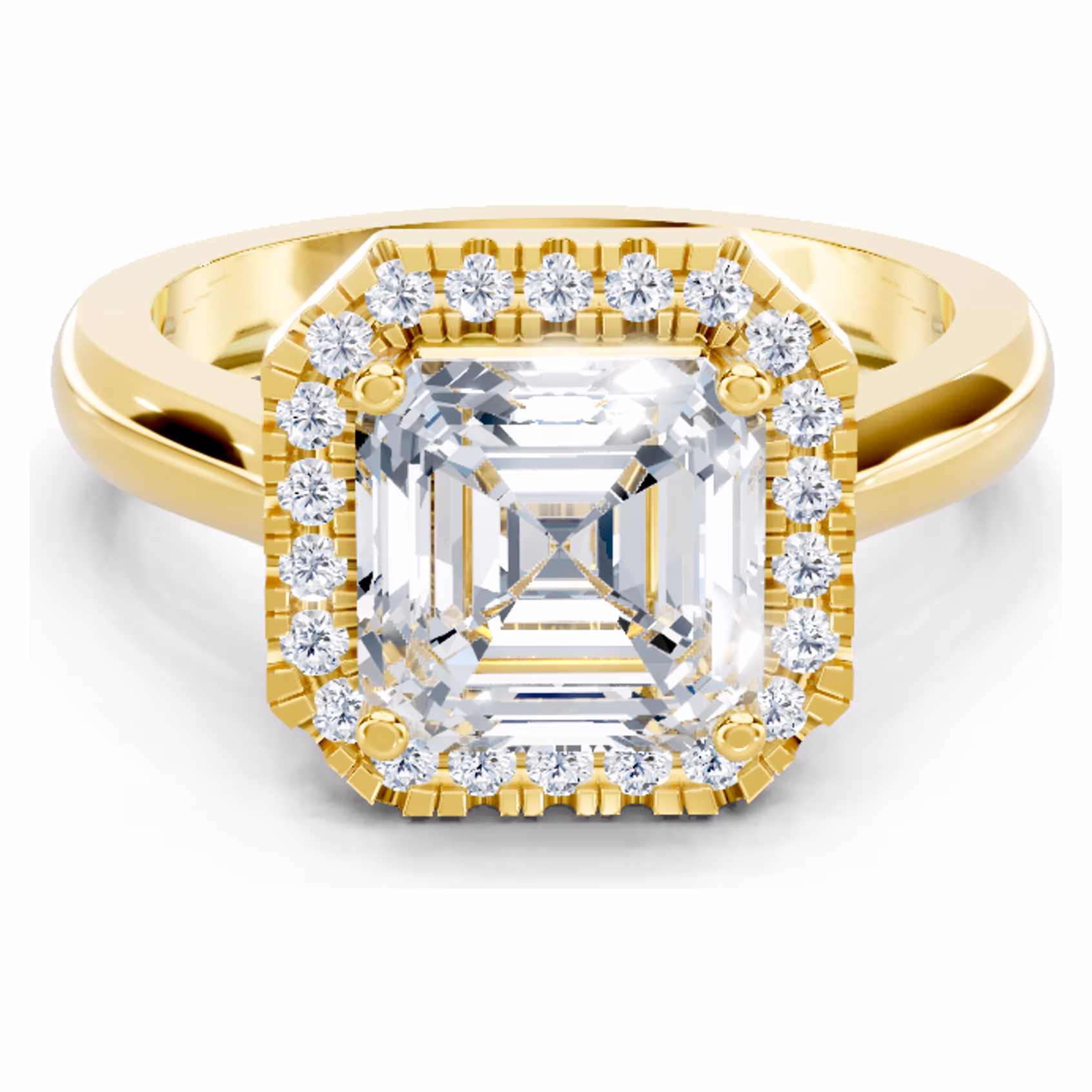 Lumière Milgrain Halo Asscher