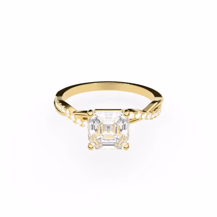 Torsade Pavé Asscher