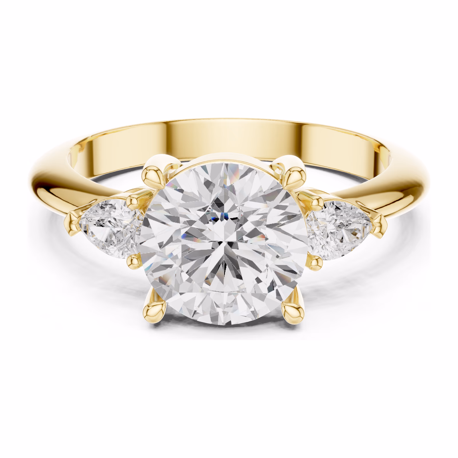 Rosée Trinity Three Stone Round