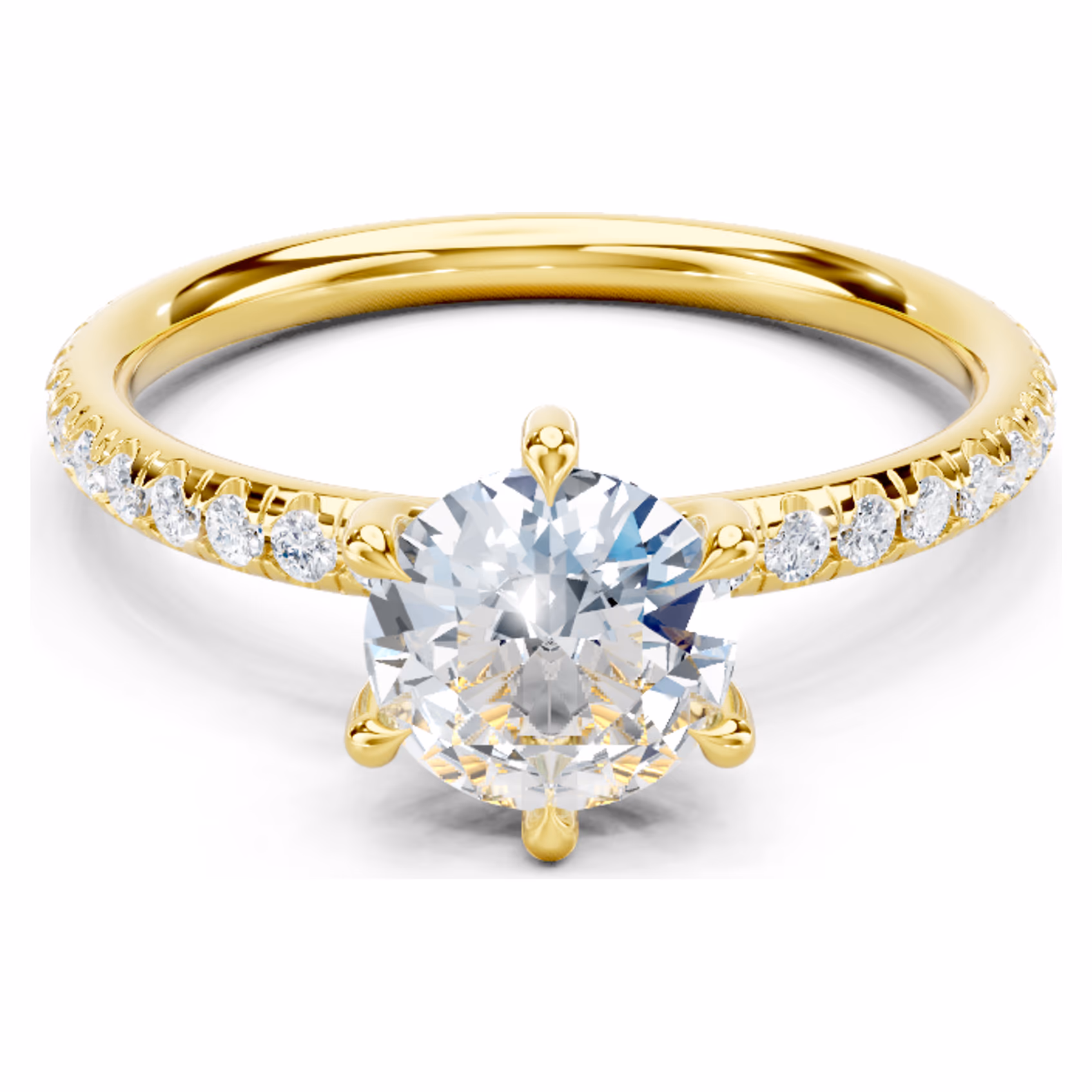 Amance Pavé Solitaire Round