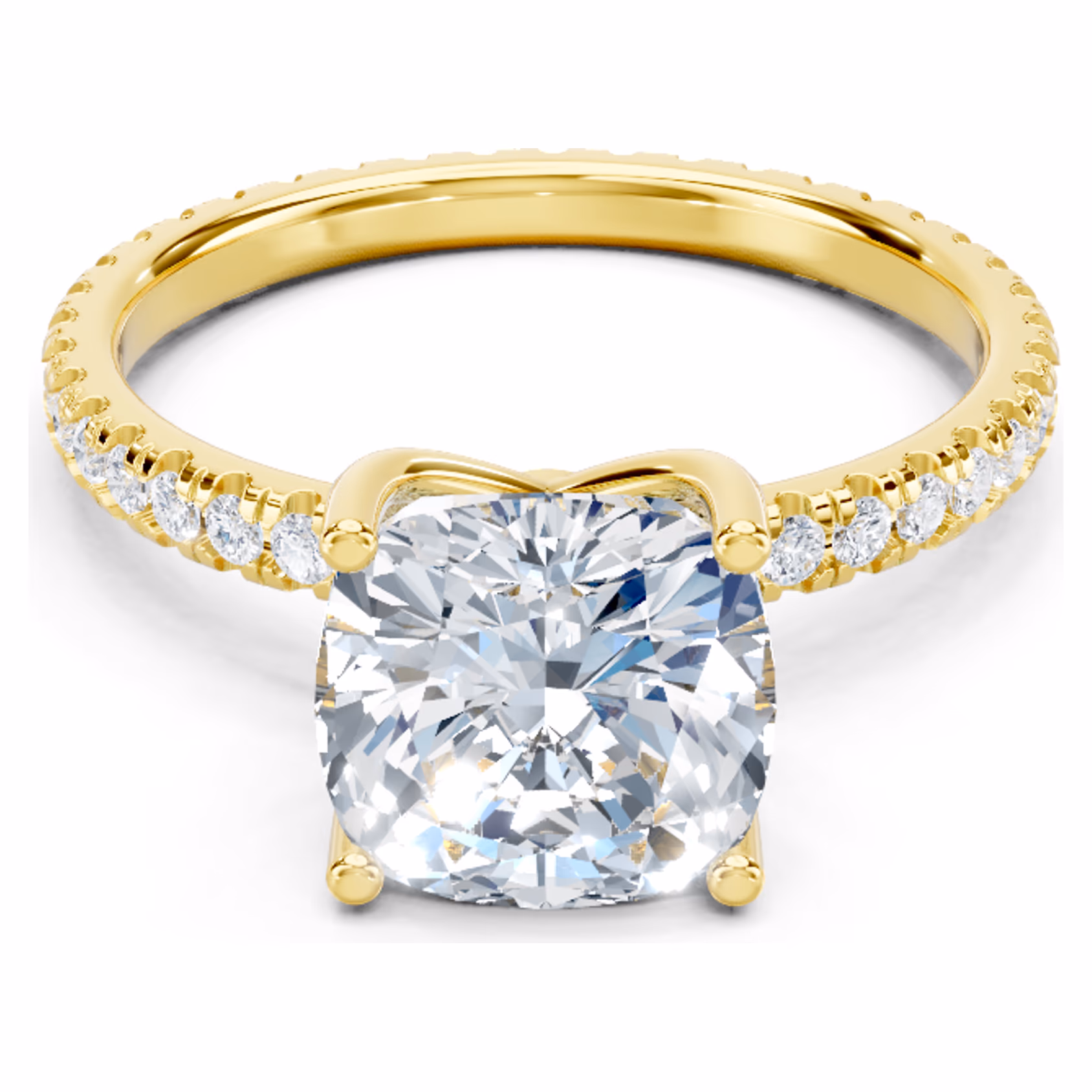 Durance Pavé Solitaire Cushion