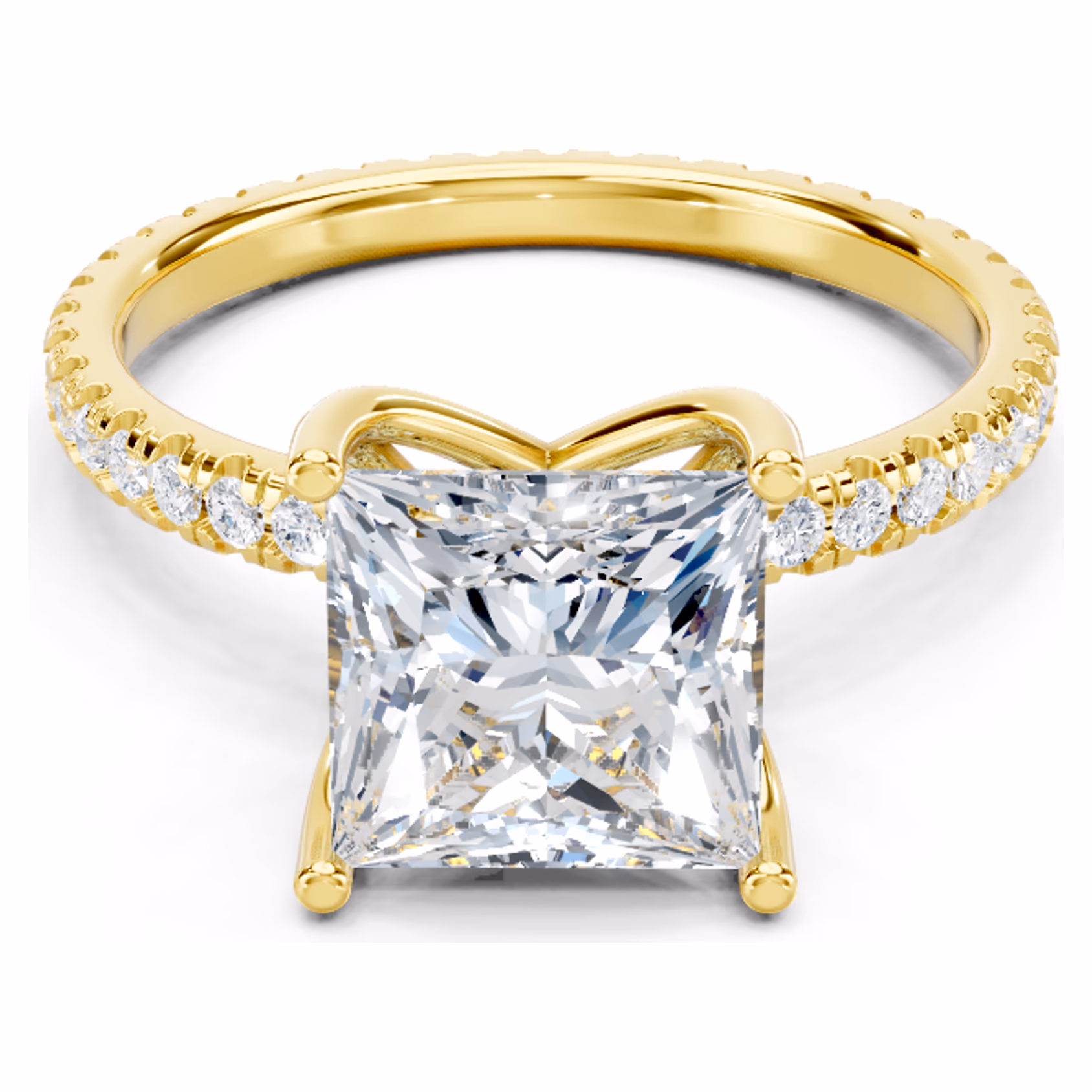 Durance Pavé Solitaire Princess