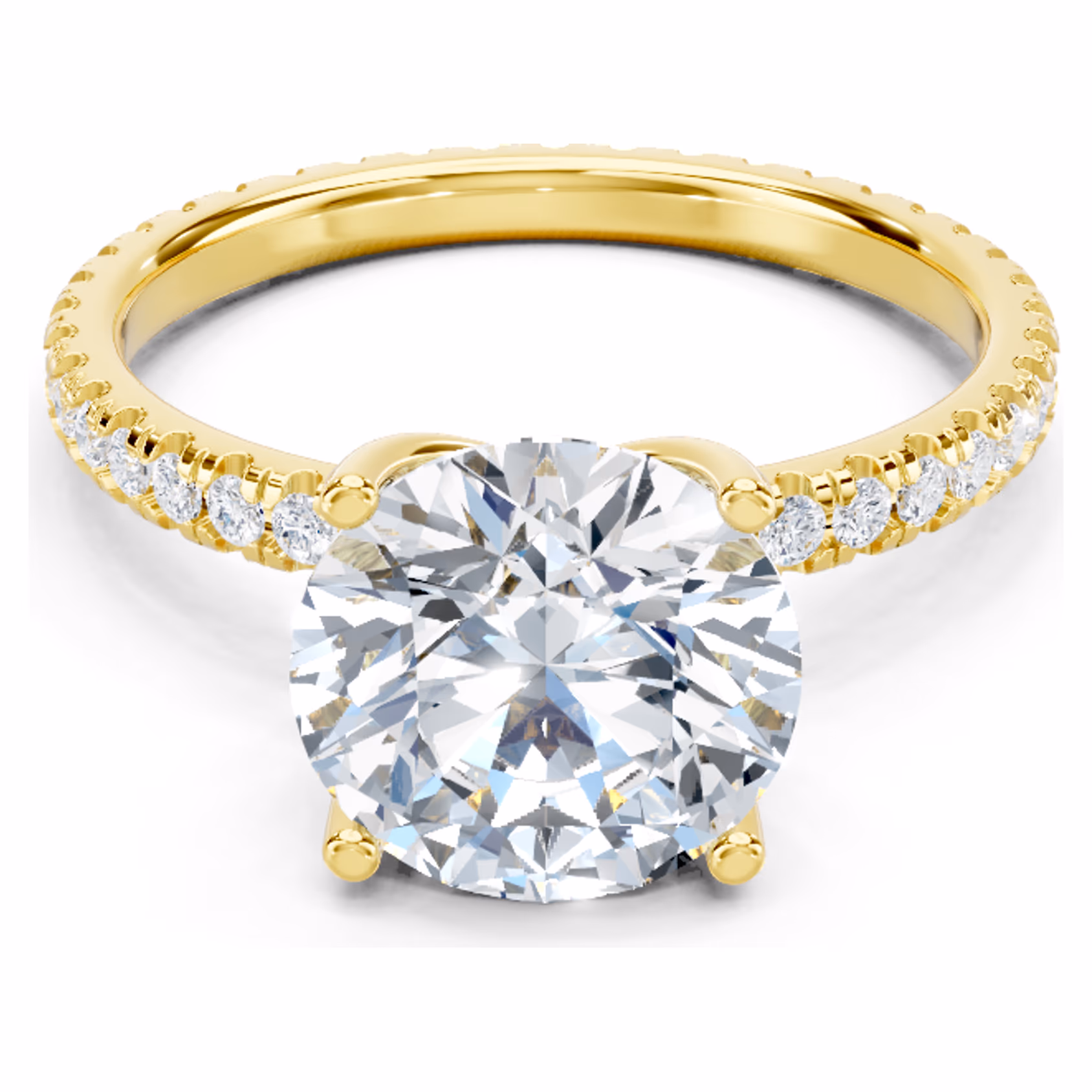 Durance Pavé Solitaire Round