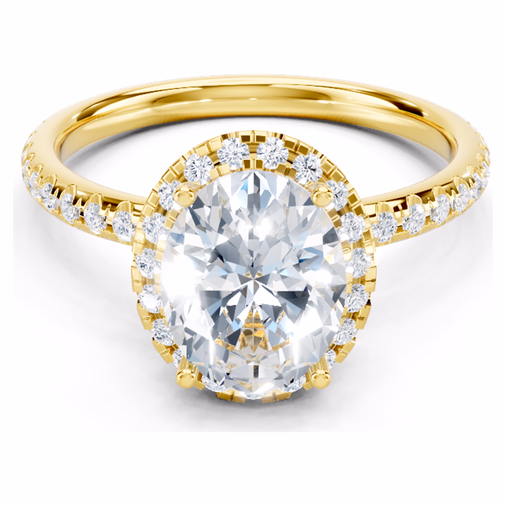 Ombelle Halo Pavé Oval