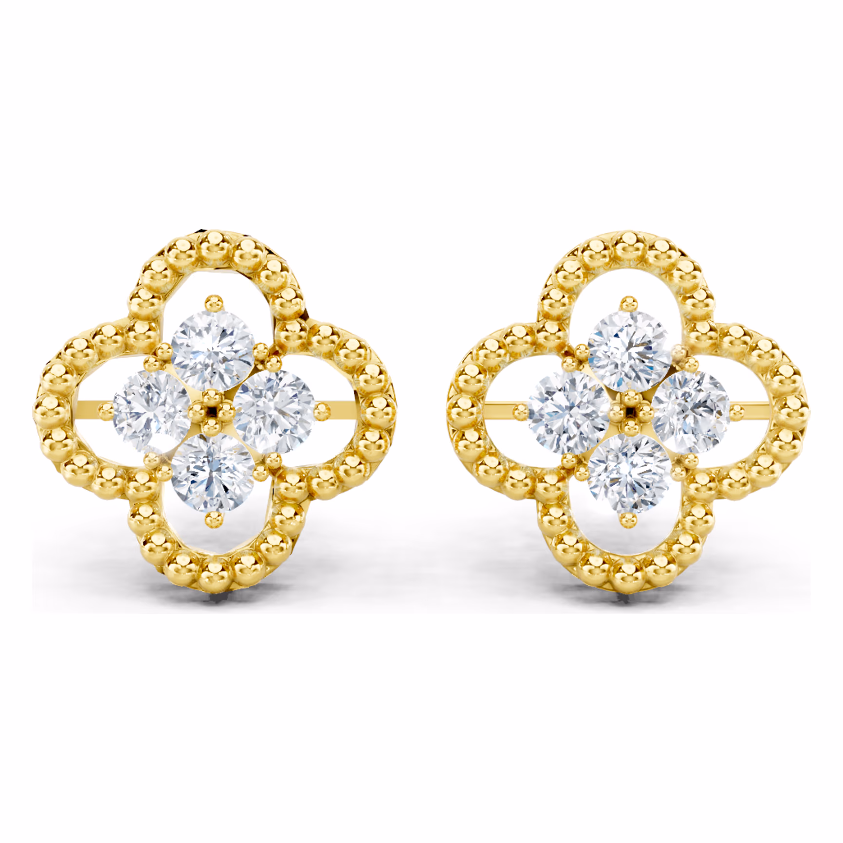 Trèfle Clover Cluster Studs