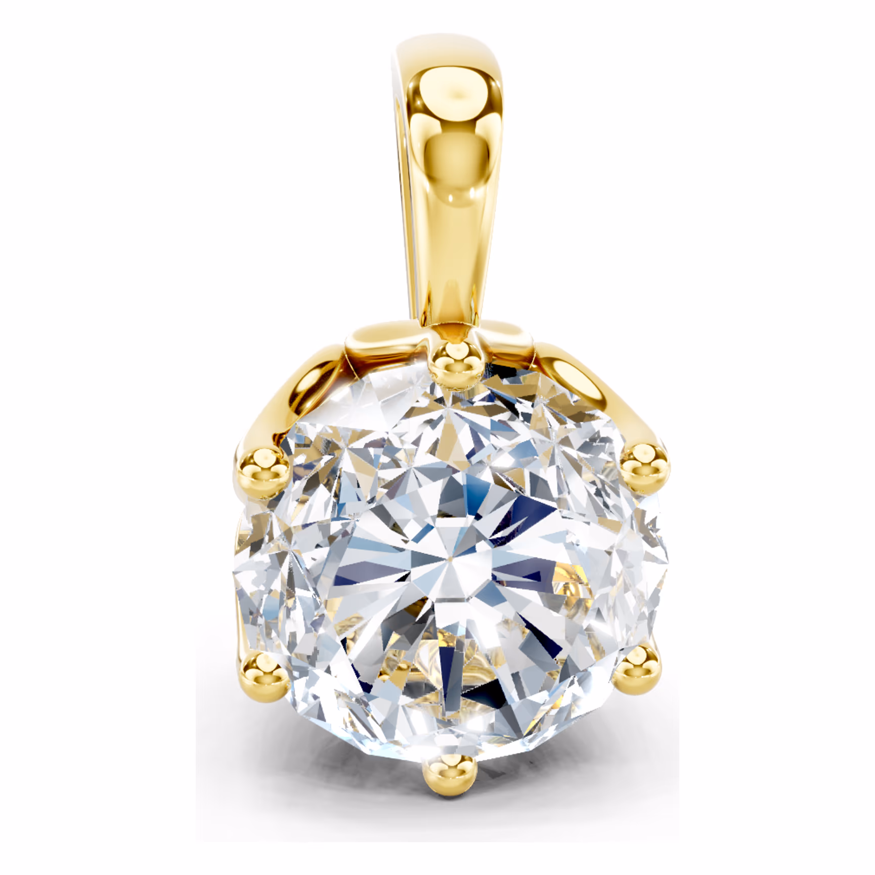 Lumière Round Solitaire Pendant III