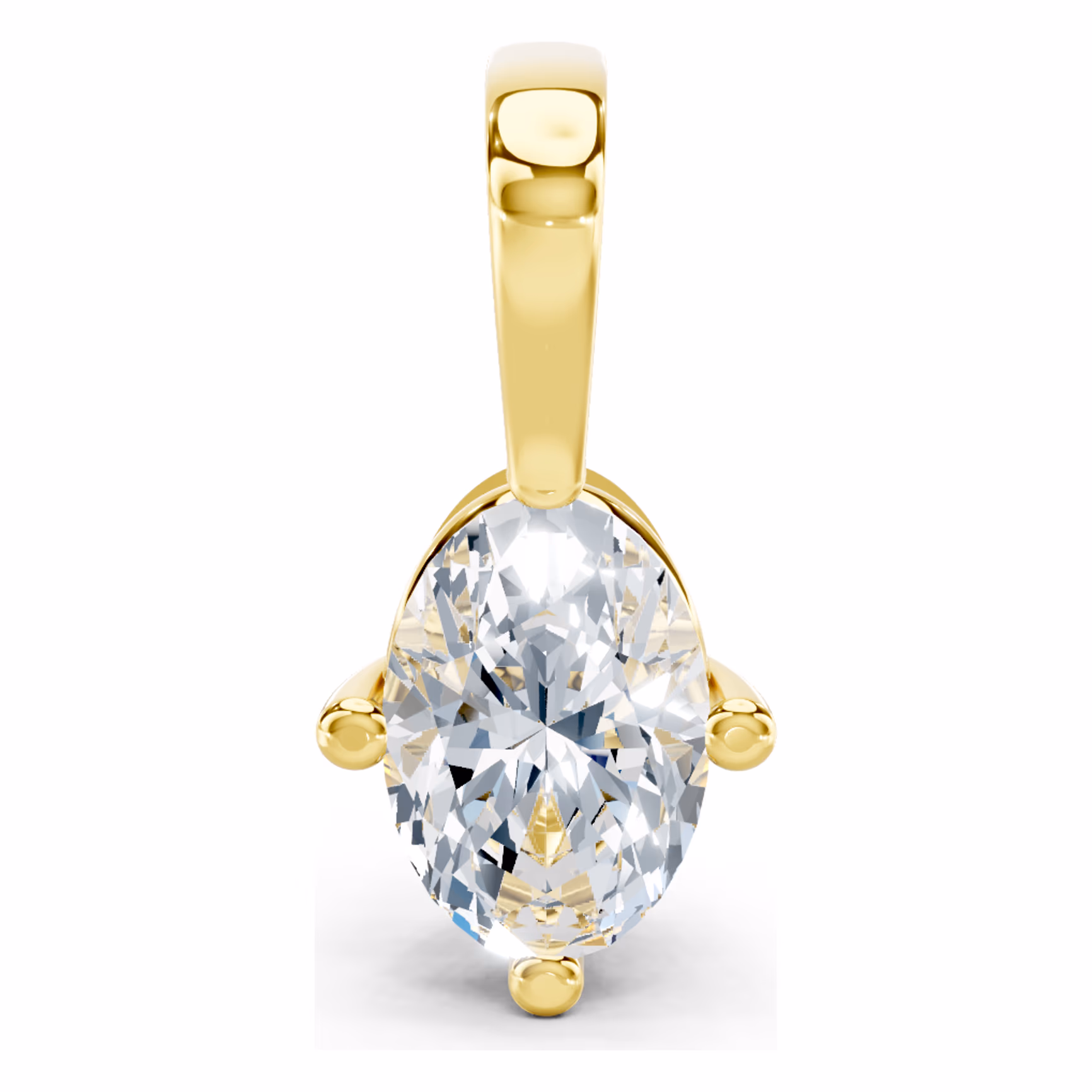 Lumière Oval Solitaire Pendant