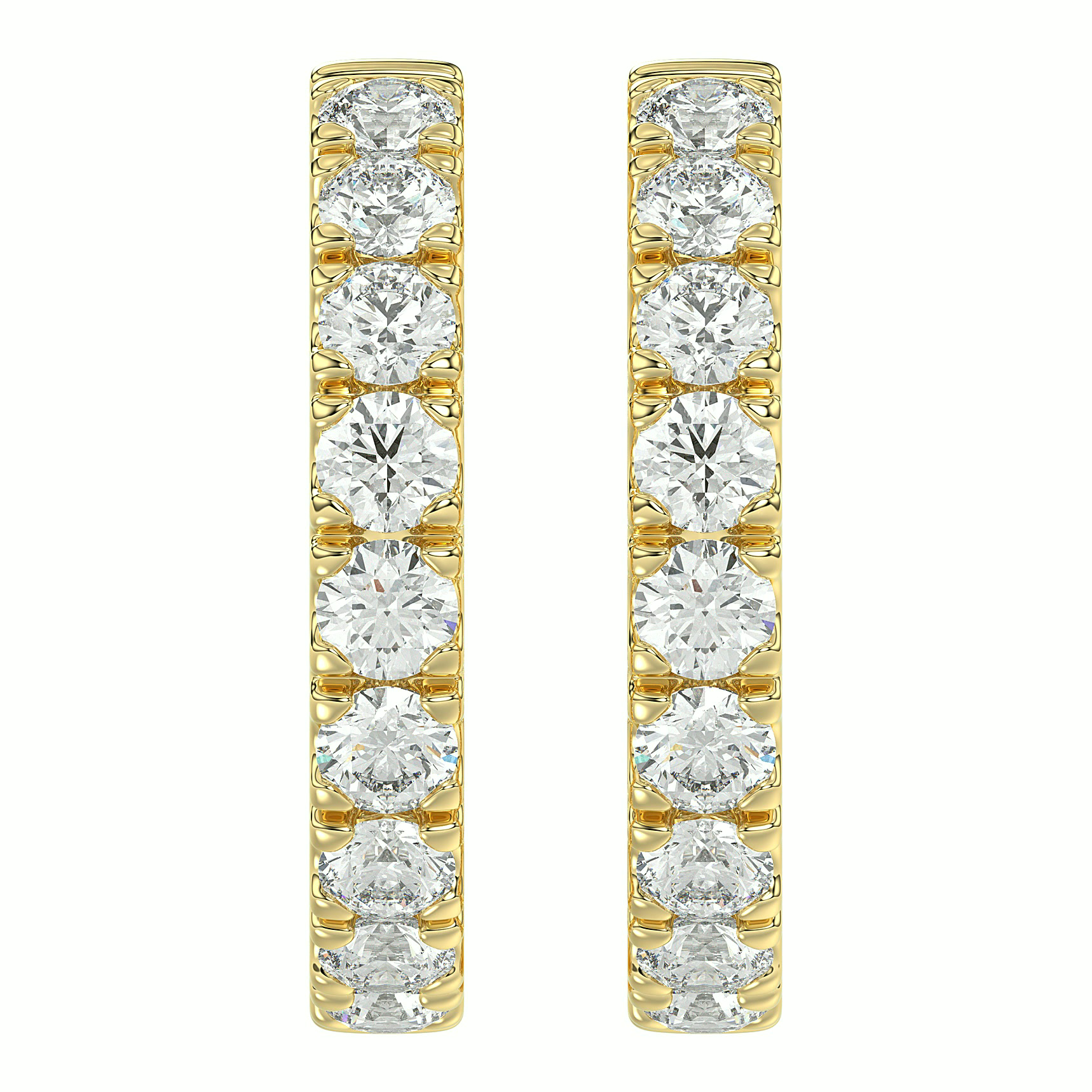 Essentials Inside-Out Hoops — Yellow 14K