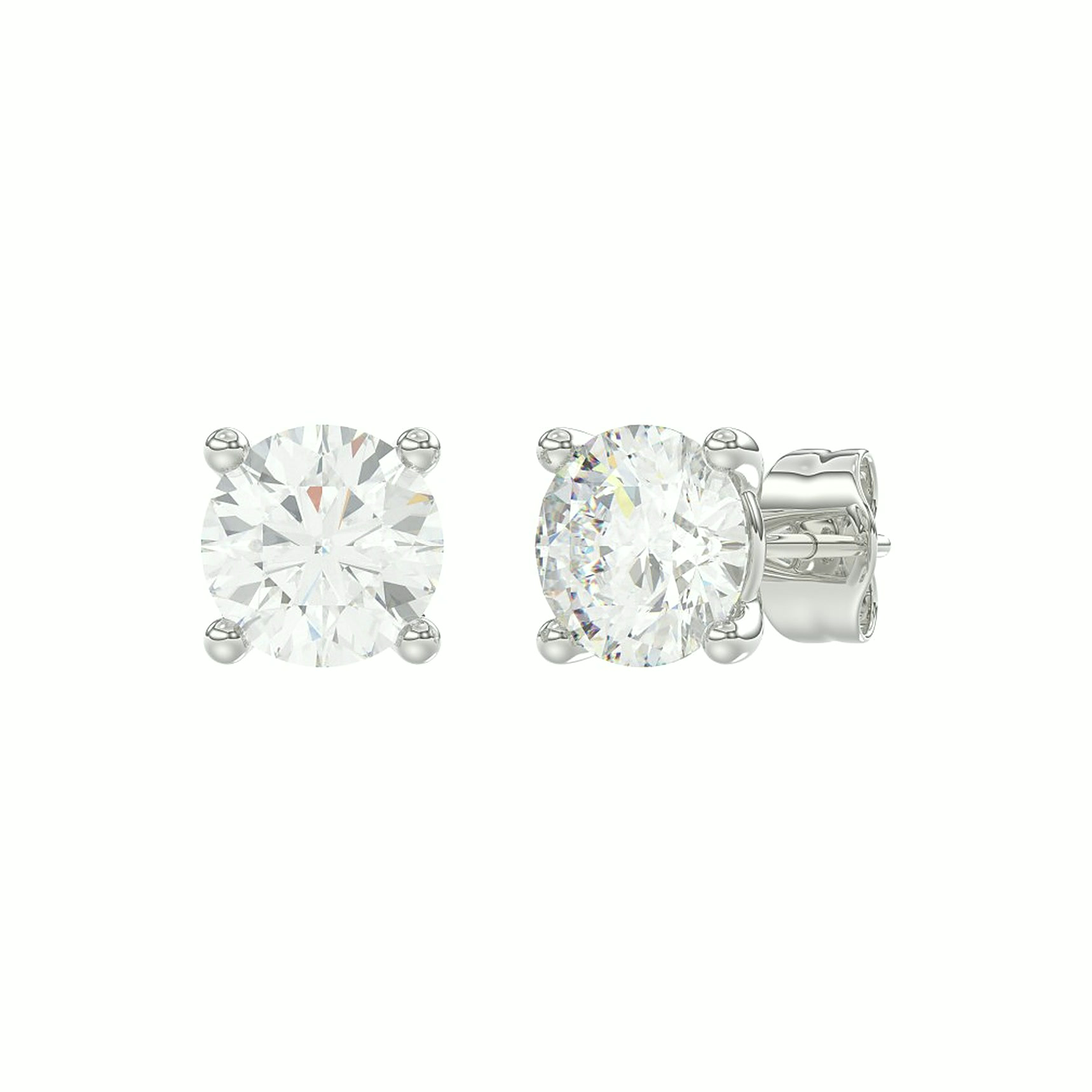 Essentials Martini Studs — White 14K